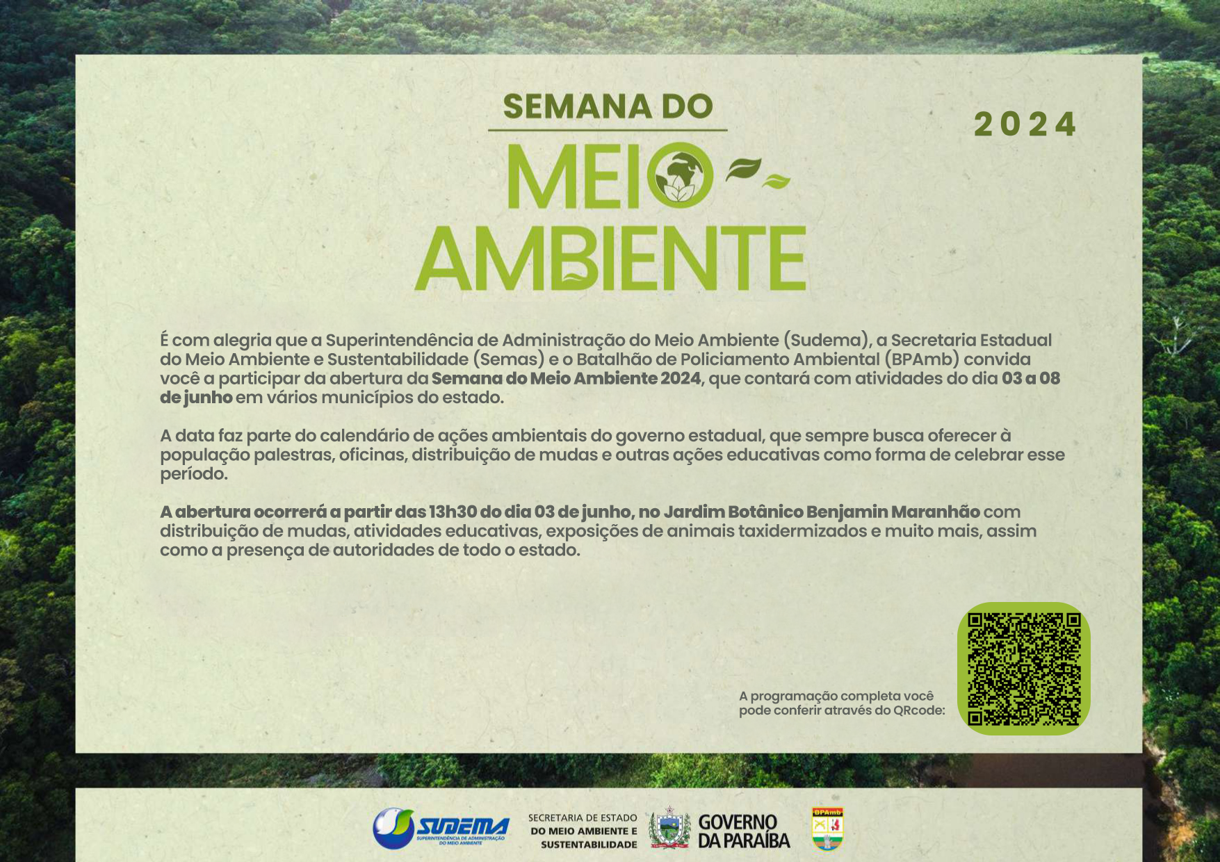 Semana do Meio Ambiente (Semas e Sudema - PB)